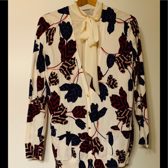 Marc Jacobs printed  cardigan in flower print - Picture 1 of 8